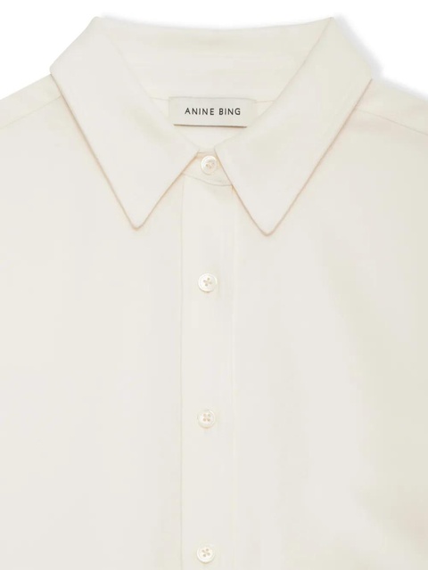 ANINE BING Braxton shirt - Neutrals - zdjęcie produktu nr 2