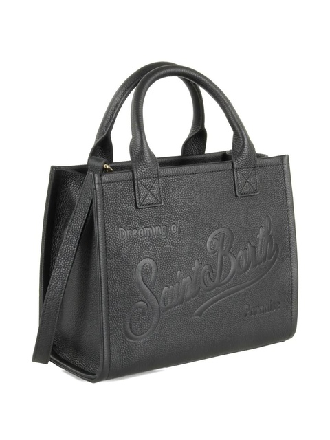 MC2 Saint Barth Vanity embossed-logo tote bag - Black - zdjęcie produktu nr 2