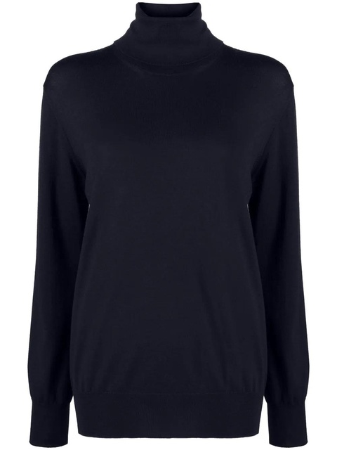 Jil Sander roll-neck wool jumper - Blue - zdjęcie produktu nr 1