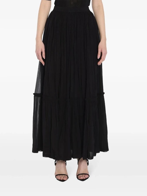 Saint Laurent ruffled skirt - Black - zdjęcie produktu nr 1