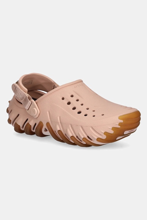Crocs klapki Echo Gum Ro Clog damskie kolor beżowy 211675 - zdjęcie produktu nr 1