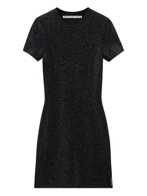 Alexander Wang crew-neck mini dress - Black - zdjęcie produktu nr 1