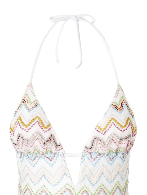 Missoni zigzag swimsuit - White - zdjęcie produktu nr 2