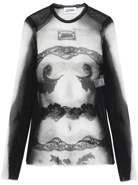 Jean Paul Gaultier graphic-print T-shirt - Black - zdjęcie produktu nr 1