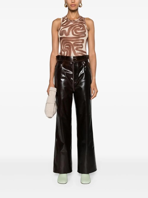 Nanushka Sato wide-leg trousers - Brown - zdjęcie produktu nr 2
