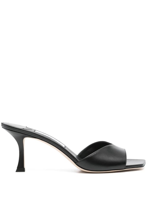 Jimmy Choo Skye 70mm leather mules - Black - zdjęcie produktu nr 2