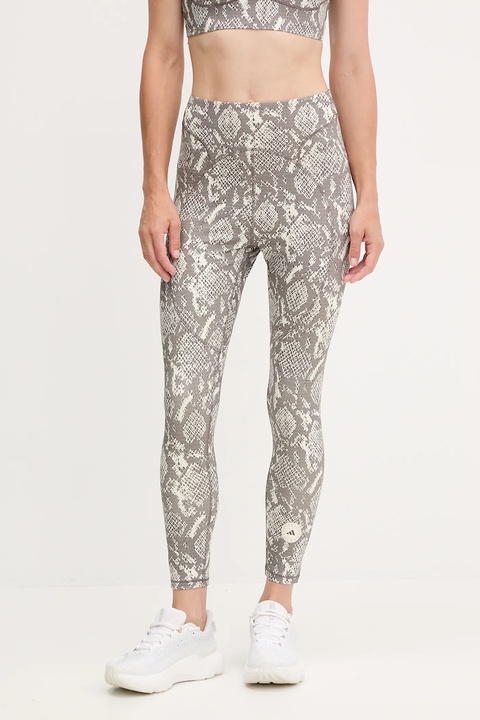 adidas by Stella McCartney legginsy treningowe TruePurpose damskie kolor beżowy wzorzyste JW4556 - zdjęcie produktu nr 1
