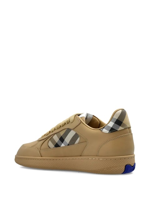 Burberry Terrace check-panel leather sneakers - Neutrals - zdjęcie produktu nr 2