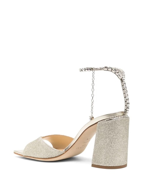 Jimmy Choo Saeda 85mm leather sandals - Gold - zdjęcie produktu nr 2