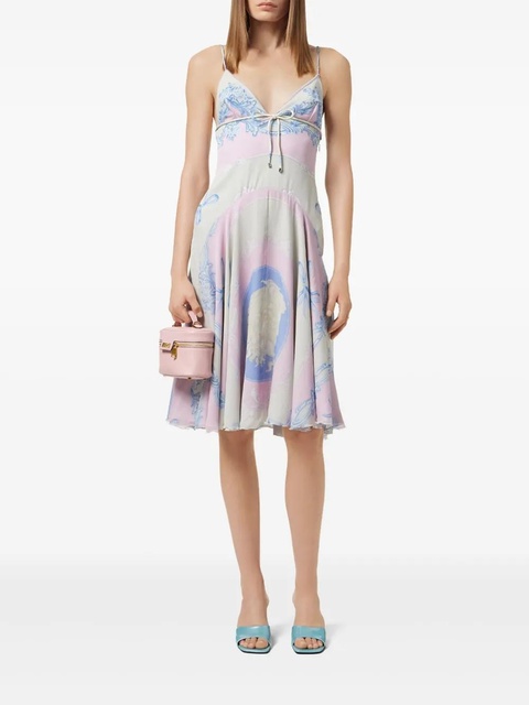 Versace Cameo silk midi dress - Blue - zdjęcie produktu nr 2
