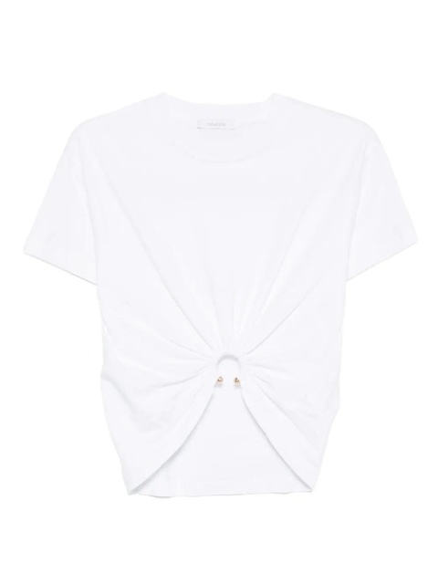 Rabanne ring-detail T-shirt - White - zdjęcie produktu nr 1