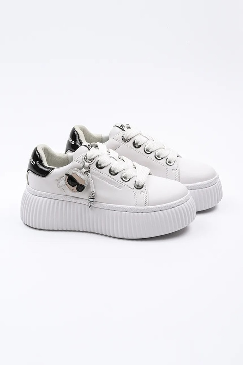 Karl Lagerfeld sneakersy skórzane KREEPER LO NFT kolor biały KL42376T - zdjęcie produktu nr 2