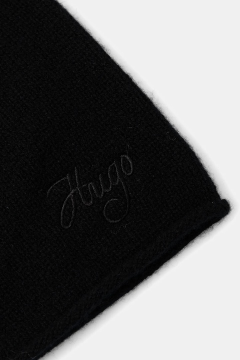HUGO czapka kaszmirowa kolor czarny 50551651 - zdjęcie produktu nr 2