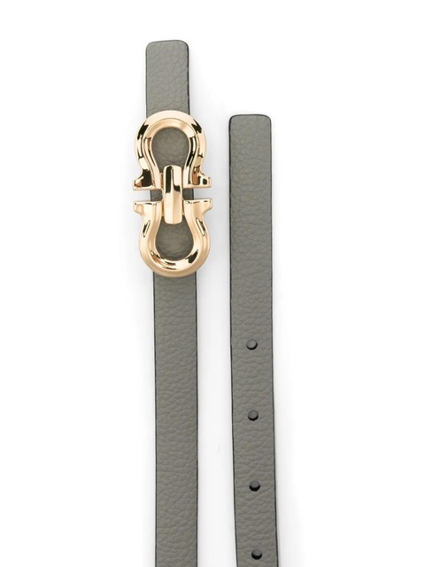 Ferragamo Gancini-buckle belt - Grey - zdjęcie produktu nr 1