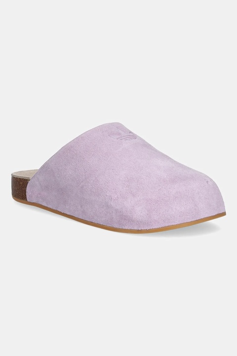 adidas Originals klapki zamszowe Adimule damskie kolor fioletowy JP8732 - zdjęcie produktu nr 1