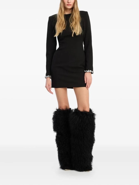 ROTATE BIRGER CHRISTENSEN embellished crepe mini dress - Black - zdjęcie produktu nr 2