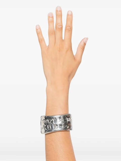 Jean Paul Gaultier engraved-logo bracelet - Silver - zdjęcie produktu nr 1