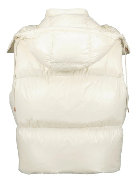Moncler quilted hooded puffer gilet - White - zdjęcie produktu nr 1