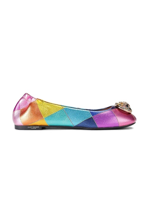 Kurt Geiger London baleriny skórzane Chelsea Ballerina kolor multicolor 5000669109 - zdjęcie produktu nr 1