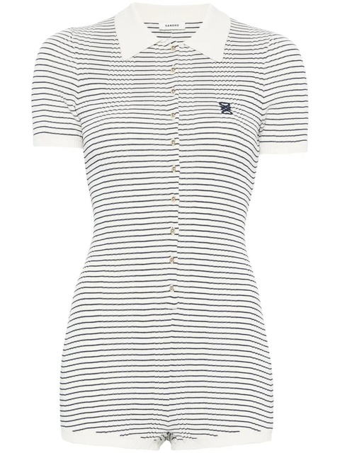 SANDRO striped jumpsuit - White - zdjęcie produktu nr 1