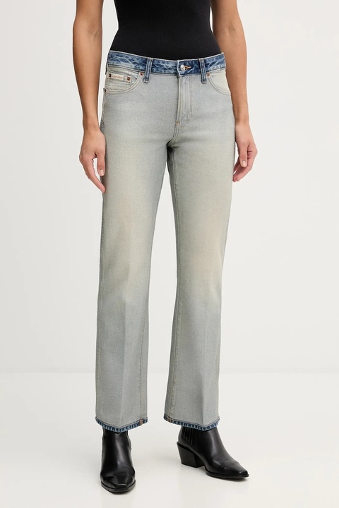 Calvin Klein Jeans jeansy damskie medium waist LV147D735G - zdjęcie produktu nr 2