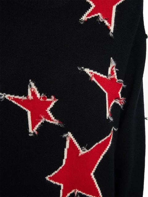 Zadig&Voltaire star-embellished frayed sweater - Black - zdjęcie produktu nr 2