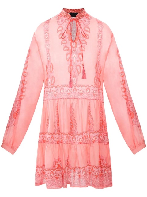 ETRO paisley-print mini dress - Red - zdjęcie produktu nr 1