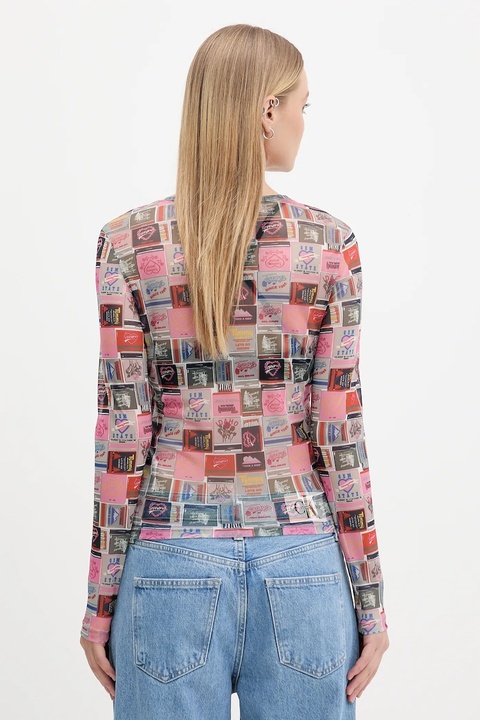 Tommy Jeans longsleeve kolor różowy DW0DW21558 - zdjęcie produktu nr 2