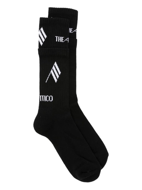 The Attico flag-pattern socks - Black - zdjęcie produktu nr 2