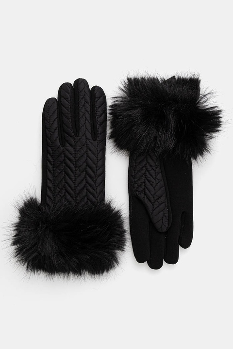 Marciano Guess rękawiczki IRIEL damskie kolor czarny 5BGZ06 7119A - zdjęcie produktu nr 1
