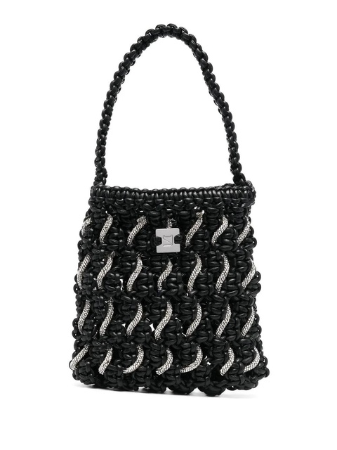 Yuzefi crystal-detail woven tote bag - Black - zdjęcie produktu nr 1
