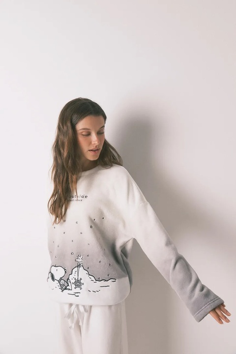 women'secret piżama SNOOPY damska kolor szary 3132170 - zdjęcie produktu nr 2