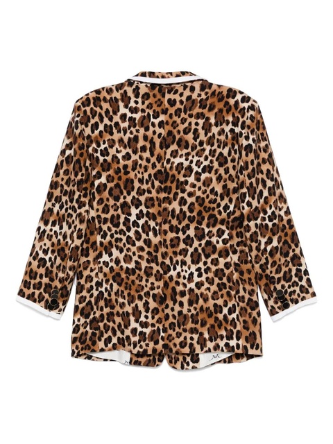 Rowen Rose leopard-print blazer - Neutrals - zdjęcie produktu nr 1