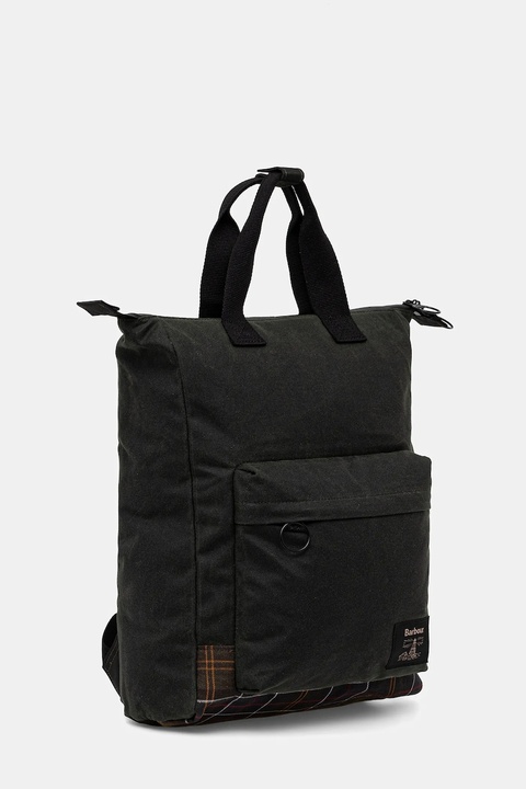 Barbour plecak Field Wax kolor zielony duży gładki UBA0714 - zdjęcie produktu nr 1