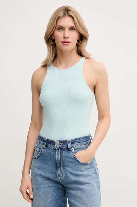 Guess top GUENDALINA kolor niebieski W5GP57 KCV52 - zdjęcie produktu nr 1