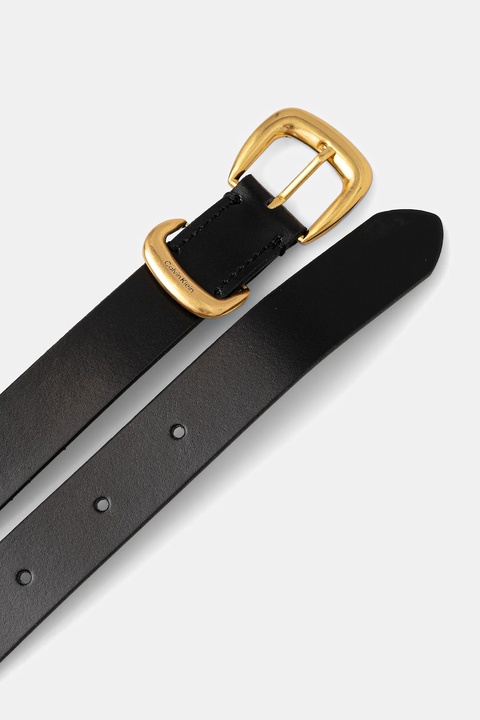 Calvin Klein pasek skórzany damski kolor czarny LV04K7012G - zdjęcie produktu nr 2