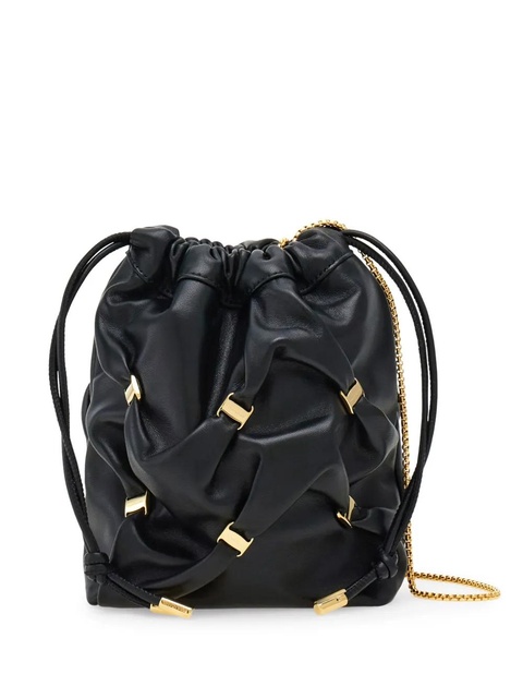 Ferragamo mini leather bucket bag - Black - zdjęcie produktu nr 1