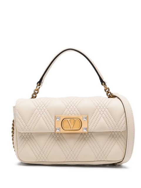 Valentino Garavani Quiltie 67 leather shoulder bag - Neutrals - zdjęcie produktu nr 1