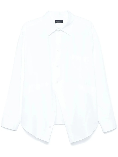 Balenciaga logo-embroidered shirt - White - zdjęcie produktu nr 1