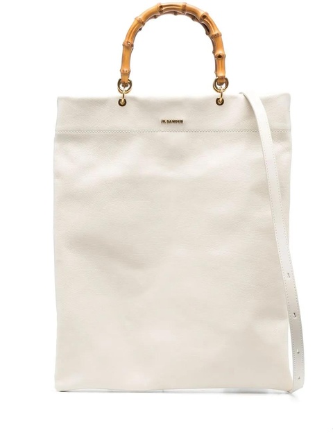 Jil Sander bamboo-handle leather tote bag - Neutrals - zdjęcie produktu nr 1