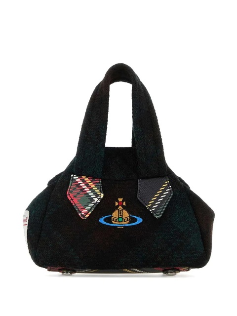 Vivienne Westwood Yasmine embroidered fabric mini tote bag - Black - zdjęcie produktu nr 1