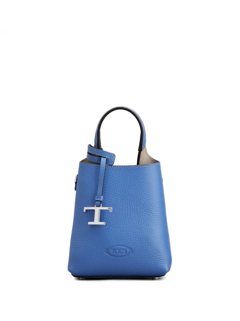 Tod's mini leather tote bag - Blue - zdjęcie produktu nr 1