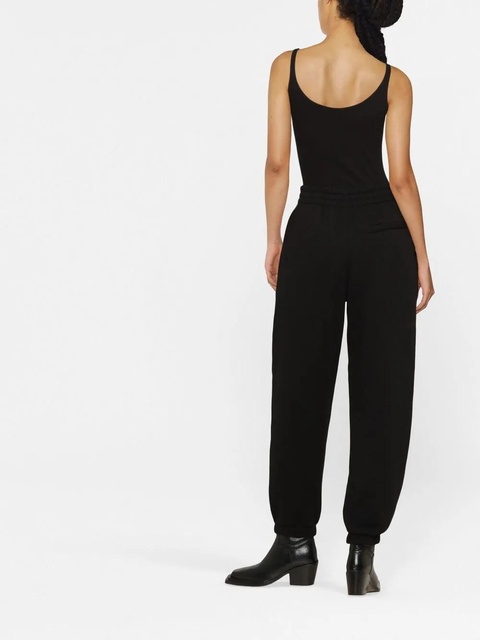 Alexander Wang logo-print tapered track pants - Black - zdjęcie produktu nr 2