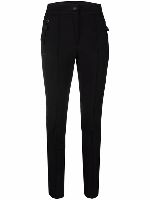 Moncler Grenoble zip-pockets slim-cut trousers - Black - zdjęcie produktu nr 1