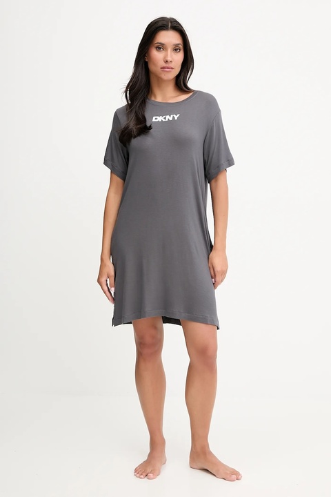 Dkny koszula nocna damska kolor szary YI30092 - zdjęcie produktu nr 1