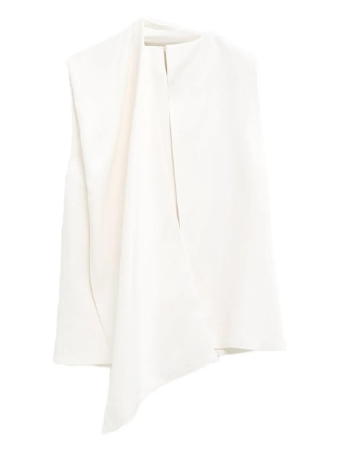 KHAITE Loe draped top - White - zdjęcie produktu nr 1