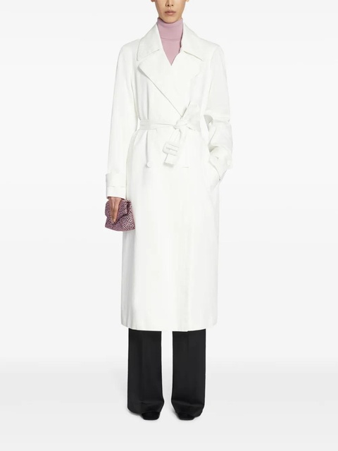 DRIES VAN NOTEN cotton mac coat - White - zdjęcie produktu nr 2