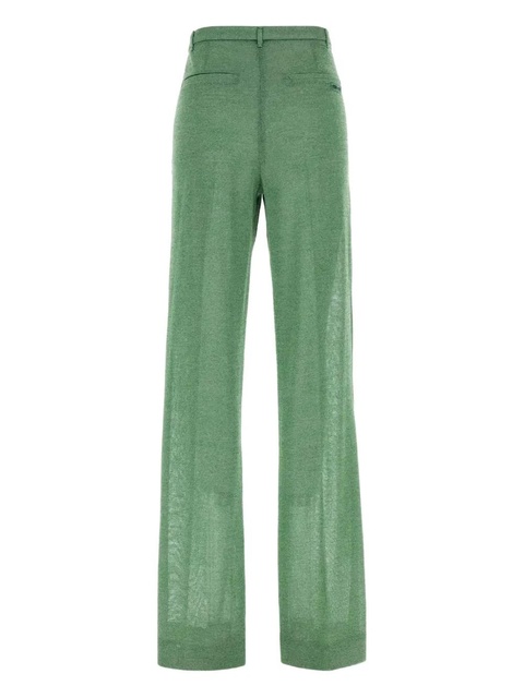 Miu Miu metallic-threading trousers - Green - zdjęcie produktu nr 2
