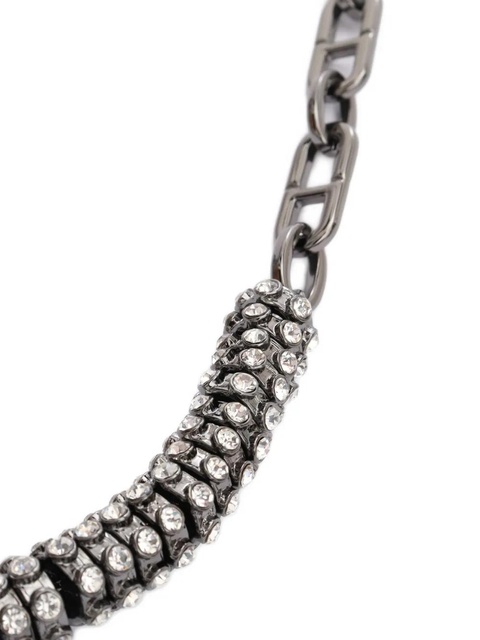 Max Mara crystal-embellished necklaces - Grey - zdjęcie produktu nr 2