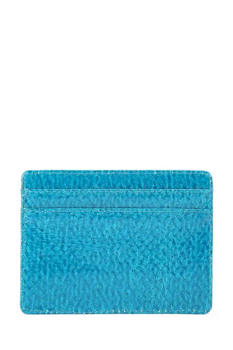 Kurt Geiger London etui na karty skórzane kolor niebieski 9342482719 - zdjęcie produktu nr 2